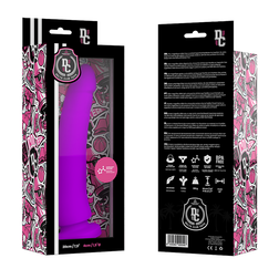 Gode silicone courbé point P 20 cm lilas
