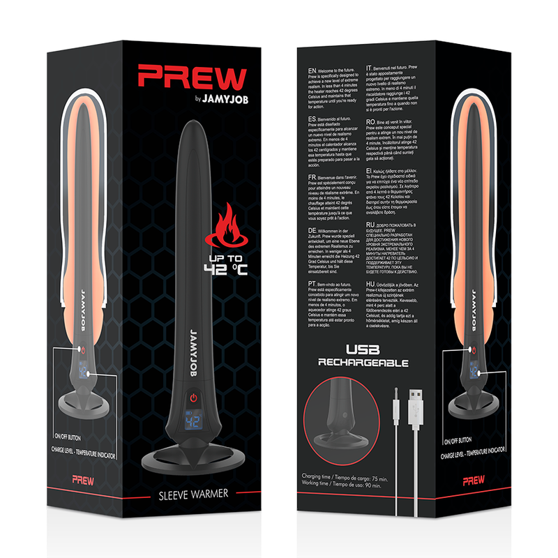 Chauffe-gaine USB écran LCD 40 °C — emballage