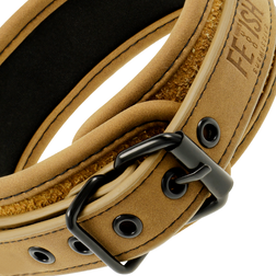Collier + laisse chaîne style sellier chic cuir végan avec doublure néoprène — vue 10