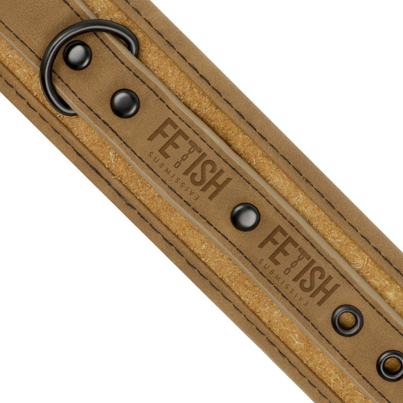 FETISH SUBMISSIVE ORIGEN MENOTTES DE CHEVILLE EN CUIR VEGETALIEN AVEC DOUBLURE EN NEOPRENE