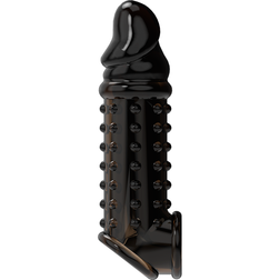 Gaine fermée texturée à picots noire +2 cm — présentation