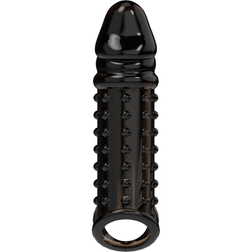 Gaine fermée texturée à picots noire +2 cm — détail matière