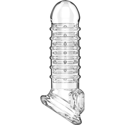 Gaine fermée nervurée en anneaux transparente +2 cm — en situation