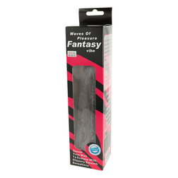 Gode vibrant 19,5 cm peau bronzée avec ventouse