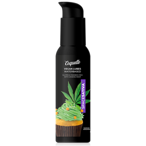 Lubrifiant vegan arôme cannabis — vue de profil
