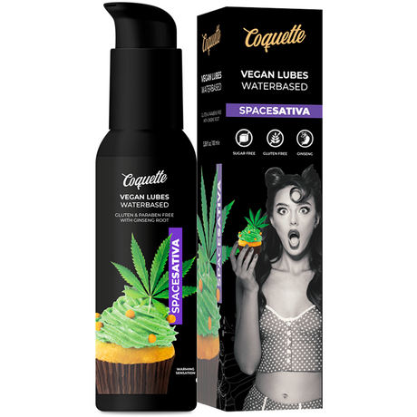 Lubrifiant vegan arôme cannabis — vue détaillée
