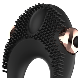 Cockring vibrant stimulateur langue 11 000 tr/min — vue détaillée