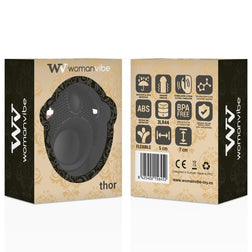 Cockring vibrant stimulateur langue 11 000 tr/min — vue de profil