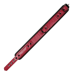 Collier + laisse chaîne cuir végan bordeaux doublure néoprène — vue 7