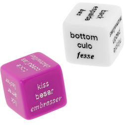 Dés érotiques Deux coquins action zone - vue produit de profil