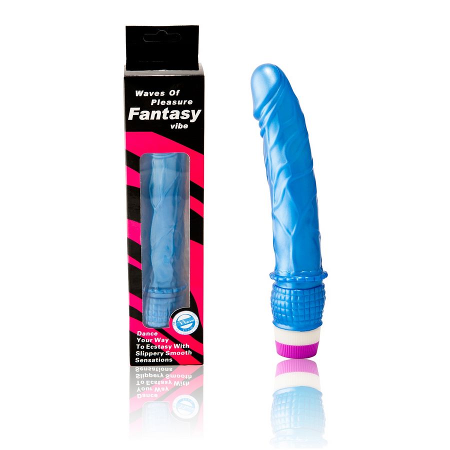 BAILE VIBRATEUR VAGUES DE PLAISIR 23 CM BLEU