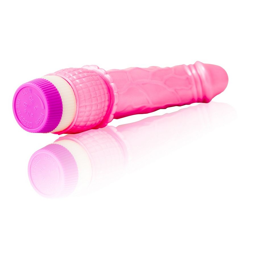 Gode vibrant jelly 23 cm rose — Vagues de Plaisir — vue produit 2