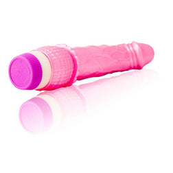 Gode vibrant jelly 23 cm rose — Vagues de Plaisir — vue produit 2