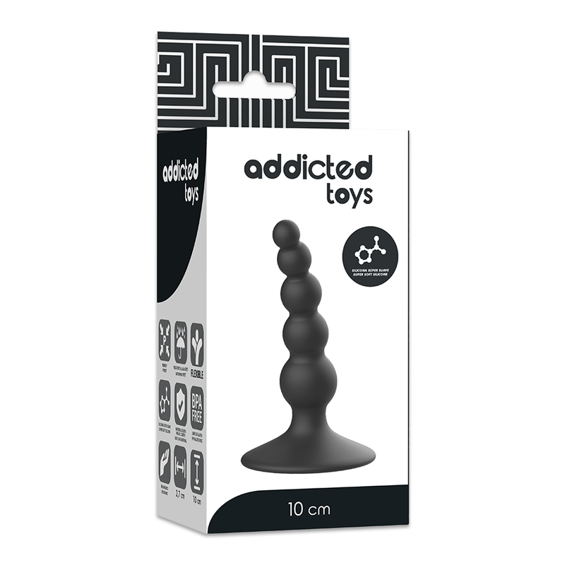 Chapelet anal 5 boules graduées 10 cm — en situation