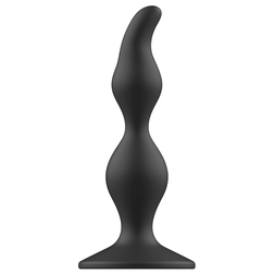 Plug ondulé prostate 3 renflements 12 cm — vue de profil