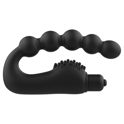 Silicone Vibrating Prostate Massager with 5 Beads