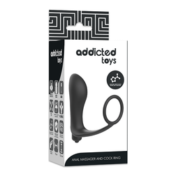 Plug vibrant prostate + cockring silicone — en situation