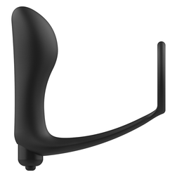 Plug vibrant prostate + cockring silicone — gros plan