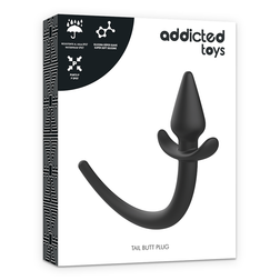 Plug queue de chien silicone — texture visible