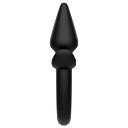 Plug queue de chien silicone — en situation