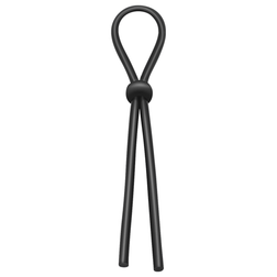 Kit 7 cockrings lassos et anneaux silicone noir — vue détaillée