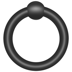 Kit 7 cockrings lassos et anneaux silicone noir — texture visible