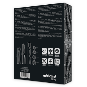 Kit 7 cockrings lassos et anneaux silicone noir — emballage